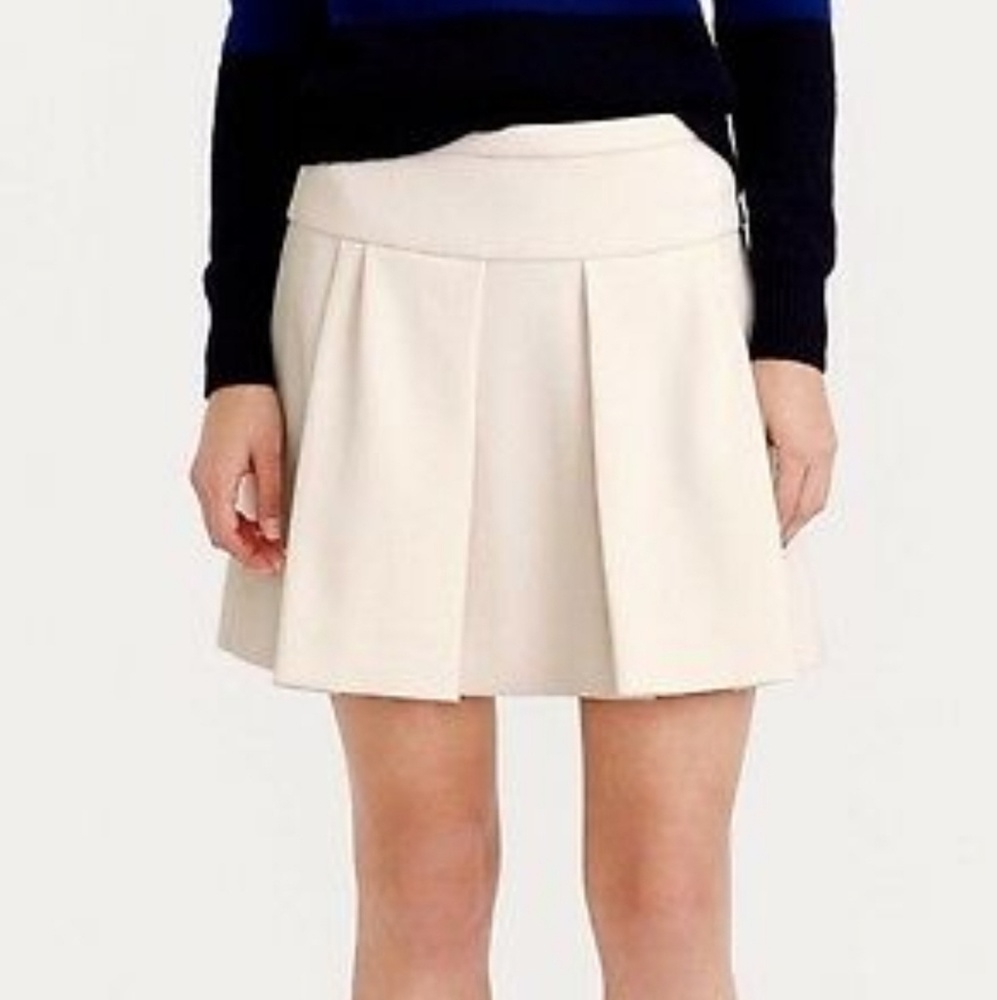 J Crew ivory skirt size 2
